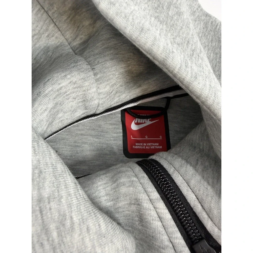 Kansas City Chiefs Nike Grey‎ Tech Fleece Hoodie Jacket Hooded Size Large L NWT